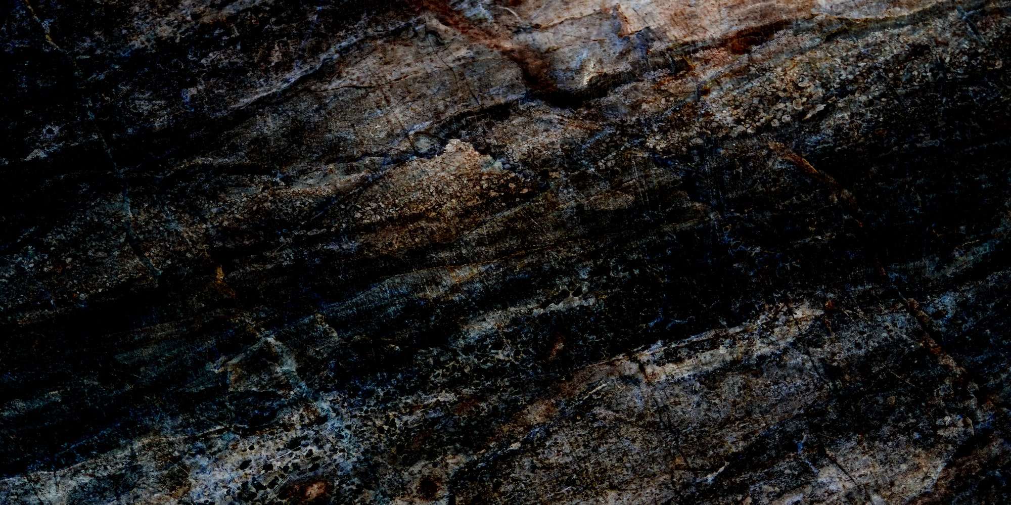 Natural black marble