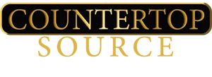 Countertop Source company wordmark in black and gold
