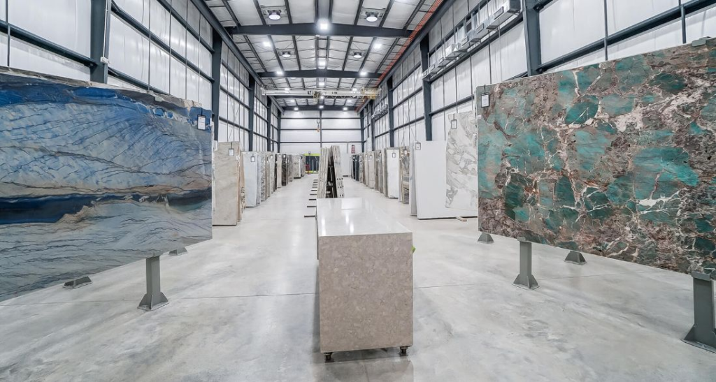 counter top stone display