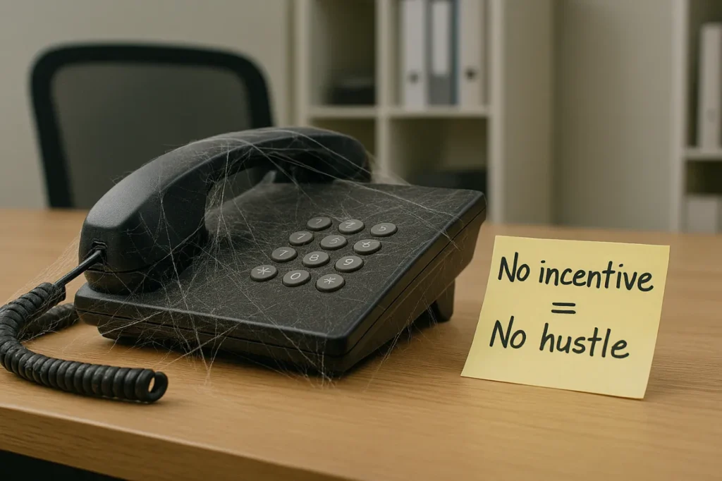 phone with cobwebs